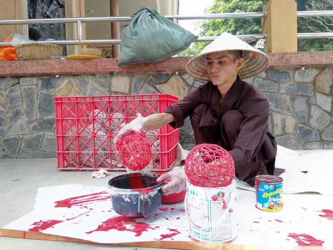 Series photos of activities preparing for the New Year 2020