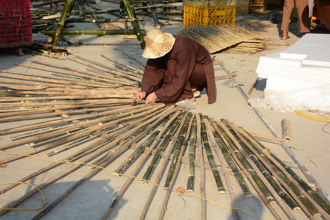 Series photos of activities preparing for the New Year 2020