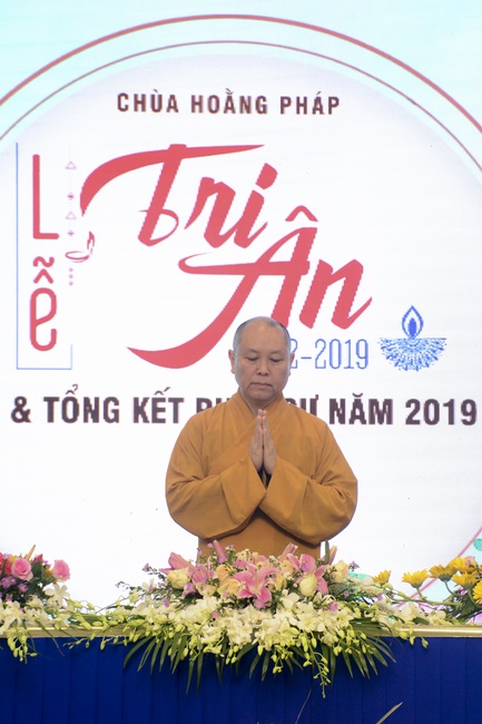 The Gratitude Ceremony and the Buddhist Activity Summary in 2019
