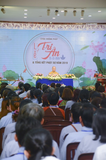 The Gratitude Ceremony and the Buddhist Activity Summary in 2019