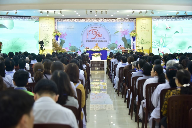 The Gratitude Ceremony and the Buddhist Activity Summary in 2019