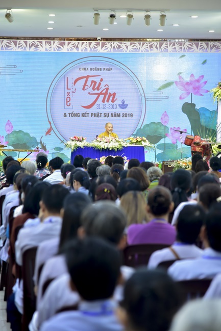 The Gratitude Ceremony and the Buddhist Activity Summary in 2019