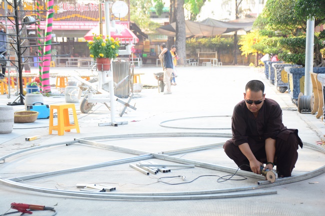 Series photos of activities preparing for the New Year 2020