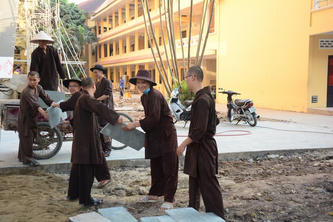 Series photos of activities preparing for the New Year 2020