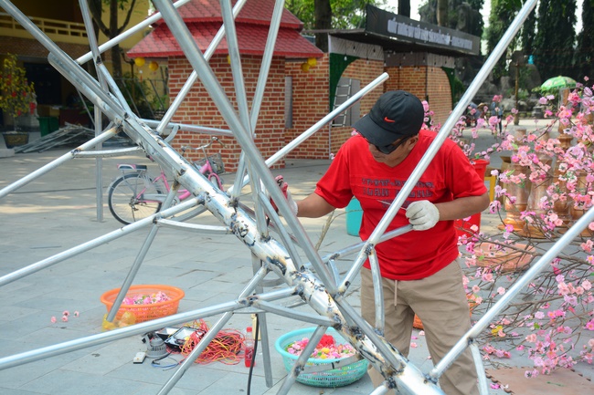 Series photos of activities preparing for the New Year 2020