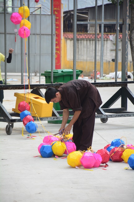 Series photos of activities preparing for the New Year 2020