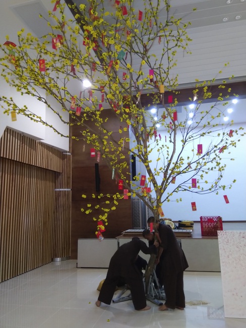 Series photos of activities preparing for the New Year 2020