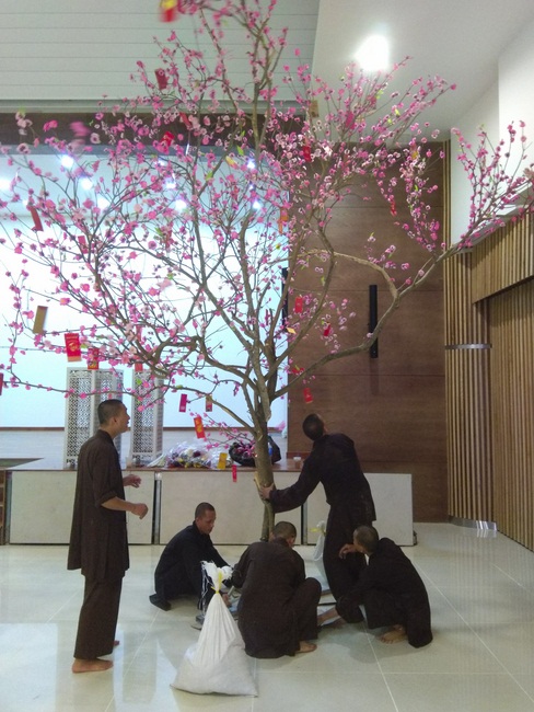 Series photos of activities preparing for the New Year 2020