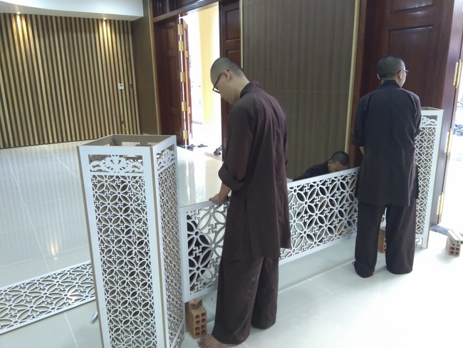 Series photos of activities preparing for the New Year 2020