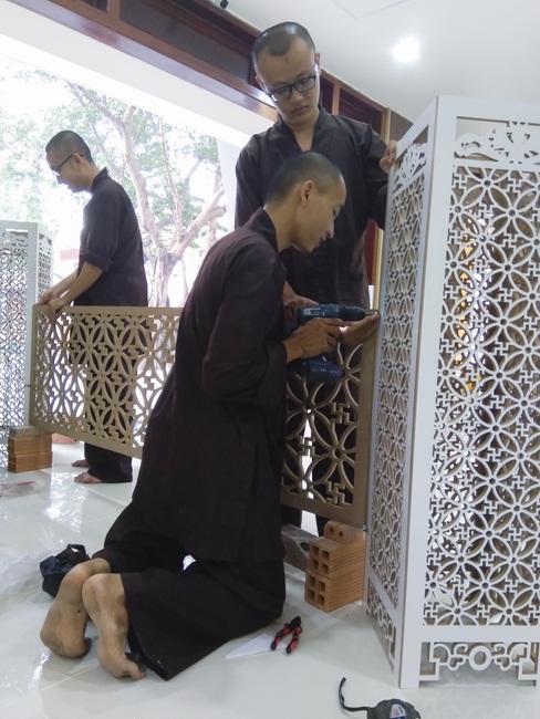 Series photos of activities preparing for the New Year 2020