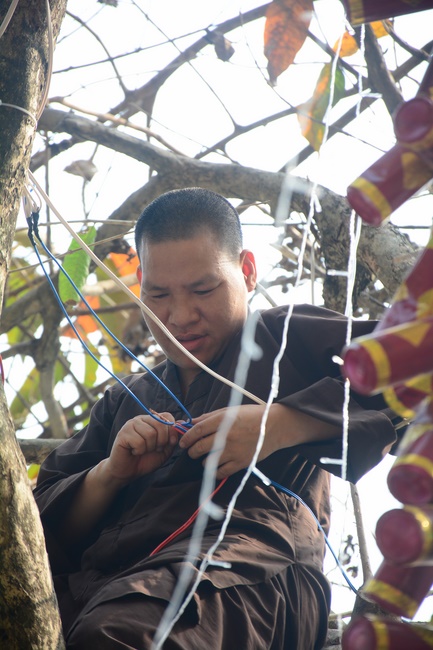 Series photos of activities preparing for the New Year 2020