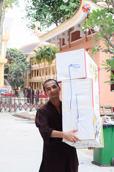 Series photos of activities preparing for the New Year 2020