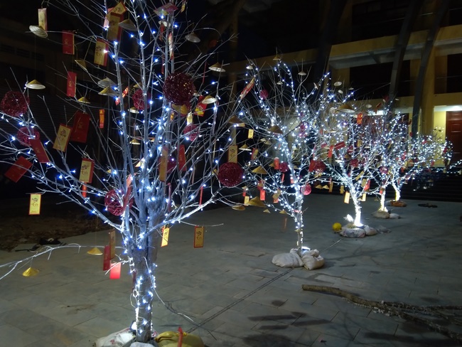 Series photos of activities preparing for the New Year 2020