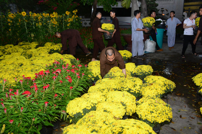 Series photos of activities preparing for the New Year 2020