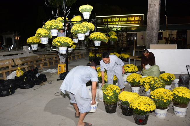 Series photos of activities preparing for the New Year 2020