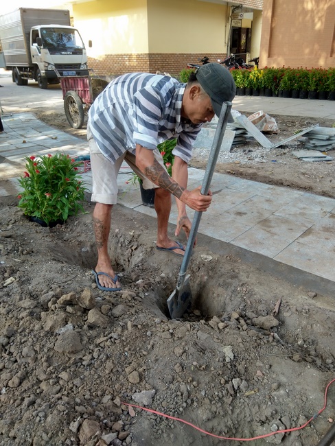 Series photos of activities preparing for the New Year 2020