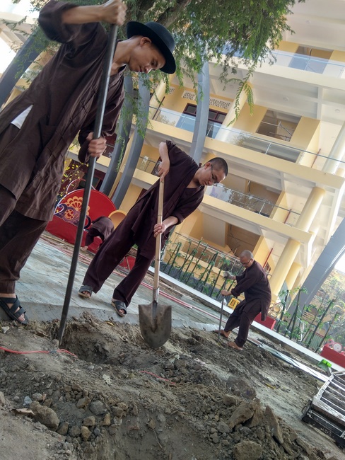 Series photos of activities preparing for the New Year 2020