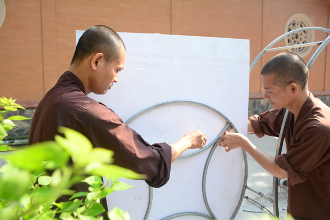 Series photos of activities preparing for the New Year 2020