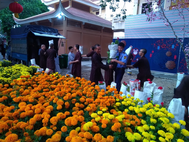 Series photos of activities preparing for the New Year 2020