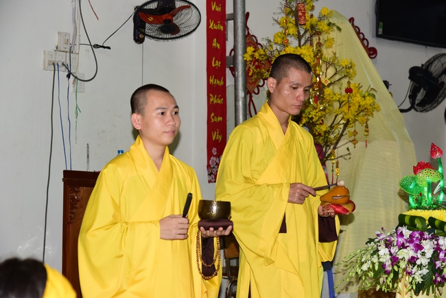 The rite praying for rebirth to Nun Ven. Thich Nu Nhuan Nha