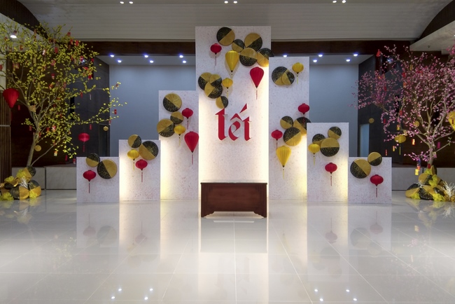 Series photos of activities preparing for the New Year 2020