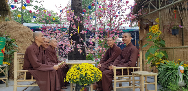 Series photos of activities preparing for the New Year 2020