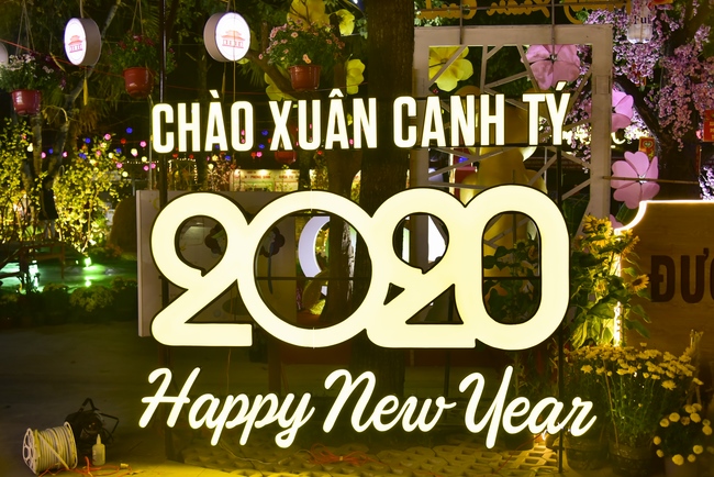 Series photos of activities preparing for the New Year 2020