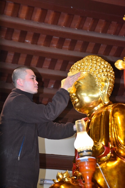 Welcoming the spring at Tay Khanh pagoda, Thai Binh
