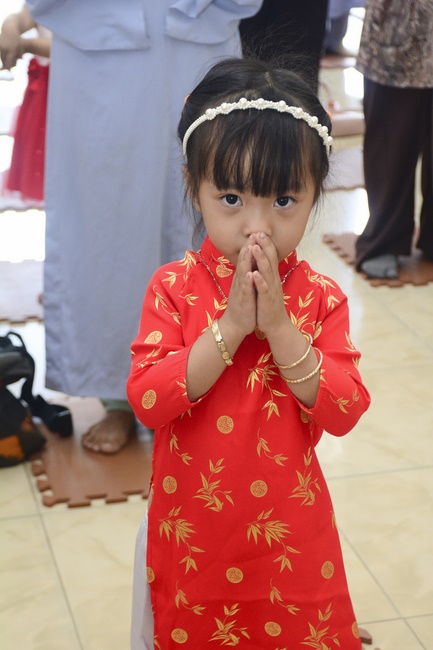 The Wedding Ceremony at the pagoda