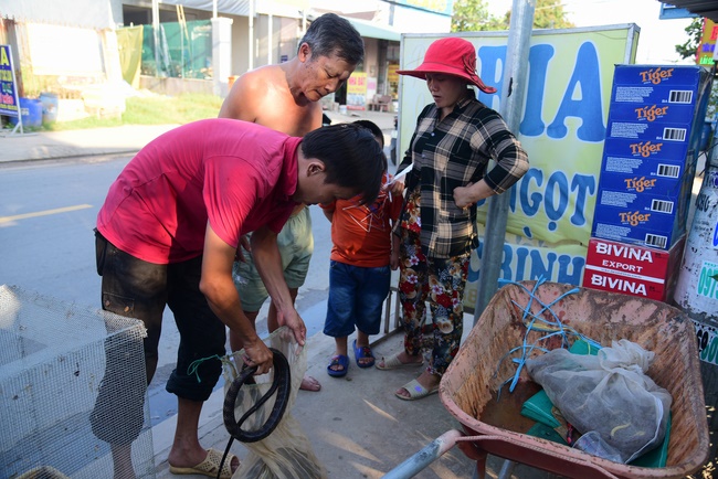 Releasing creatures and the repentant rite at Linh Phuoc retreat, Cu Chi