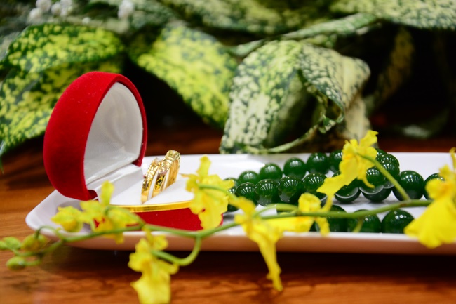 The Wedding Ceremony at the pagoda
