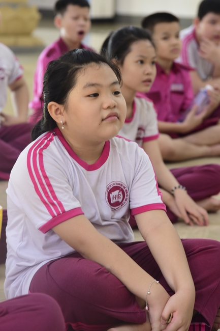 Visiting Hoang Phap Pagoda of Hoa Binh Primary School - Secondary School - High School in Tan Phu.