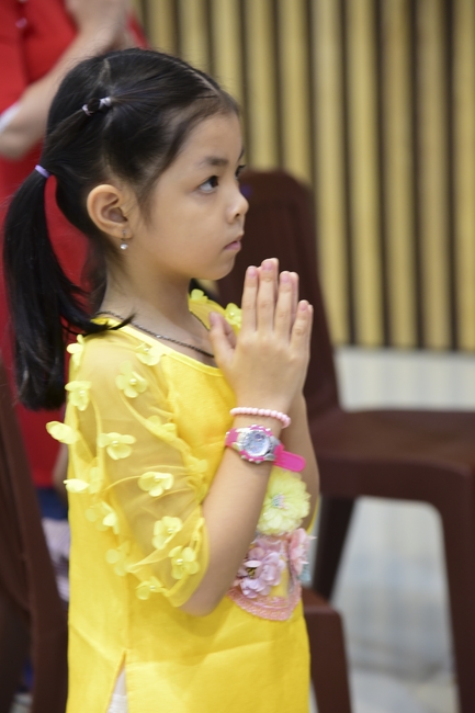 The Wedding Ceremony at the pagoda