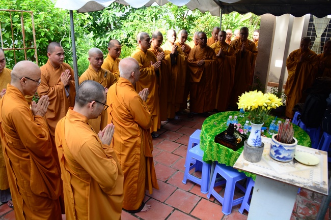 The rite offering for Monks in Can Tho City
