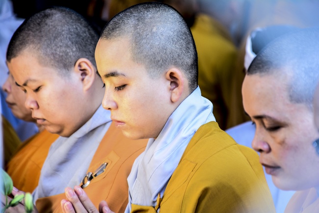 The rite offering for Monks in Can Tho City