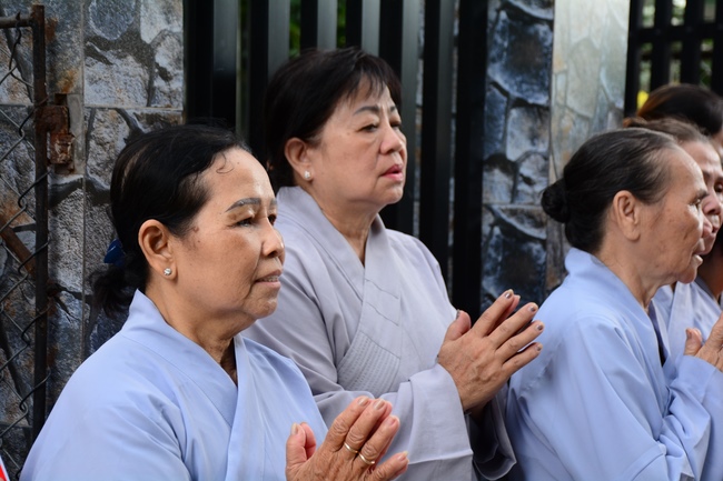 The rite offering for Monks in Can Tho City