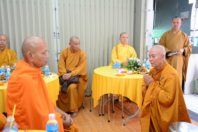 The rite offering for Monks in Can Tho City