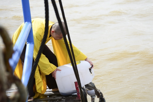 The rite offering for Monks in Can Tho City