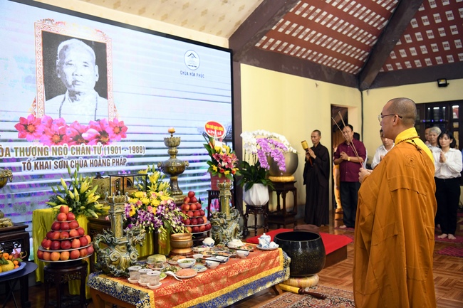 Lễ húy kỵ Cố Đại lão HT. Ngộ Chân Tử chùa Hòa Phúc