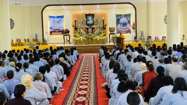 The Founder 's death anniversary at Tây Khánh Pagoda in Thái Bình Province