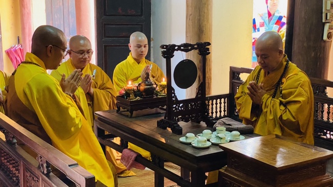 The Founder 's death anniversary at Tây Khánh Pagoda in Thái Bình Province