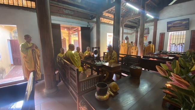 The Founder 's death anniversary at Tây Khánh Pagoda in Thái Bình Province
