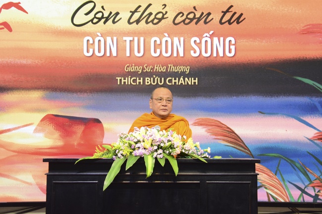 Dharma Talk “When still breathing and living, we still practice” – The 95th Seven-Day Retreat.