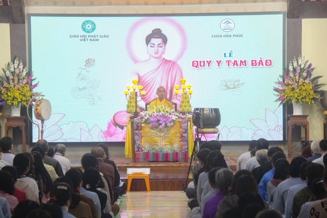 Lễ quy y Tam bảo, chùa Hòa Phúc, Hà Nội