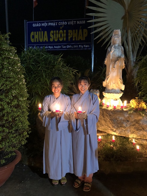 The birthday of Amitabha Buddha at Suoi Phap pagoda, Tay Ninh
