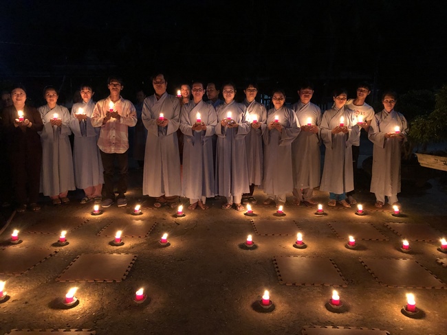 The birthday of Amitabha Buddha at Suoi Phap pagoda, Tay Ninh