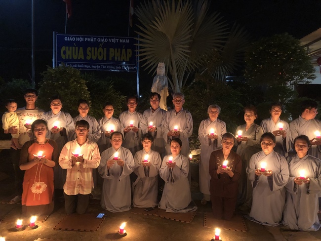 The birthday of Amitabha Buddha at Suoi Phap pagoda, Tay Ninh