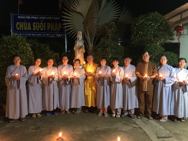 The birthday of Amitabha Buddha at Suoi Phap pagoda, Tay Ninh