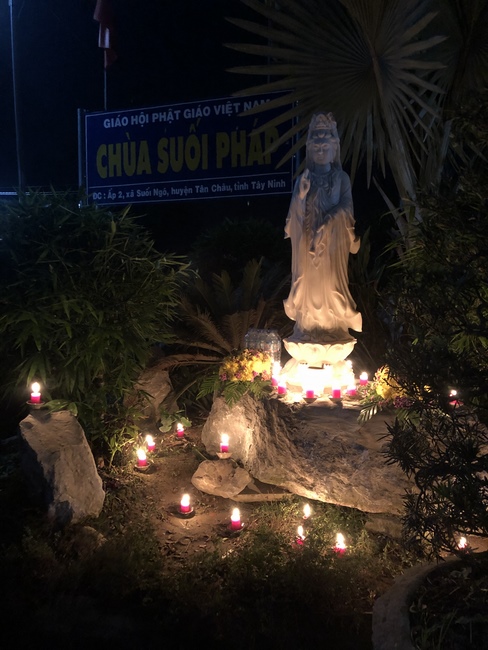The birthday of Amitabha Buddha at Suoi Phap pagoda, Tay Ninh