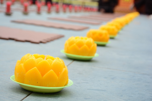 Before G time of Flower Candle Light Ceremony of the  birthday of Amitabha Buddha